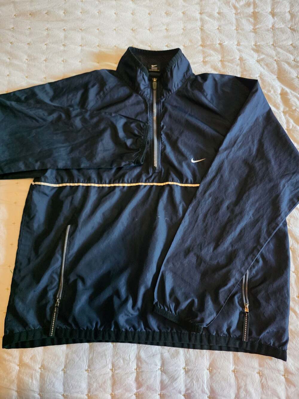 Vintage 90s Nike Mini Swoosh Half-Zip‎ Anorak Windbreaker Jacket